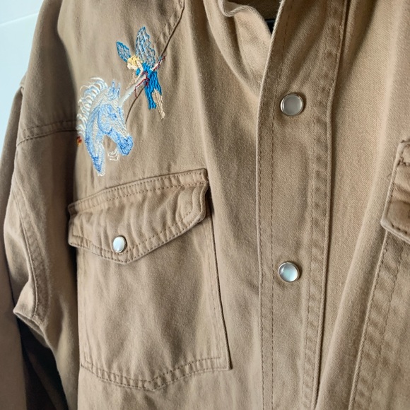 Uni the Impaler Pearl Snap Long Sleeve Shirt L - Picture 4 of 6